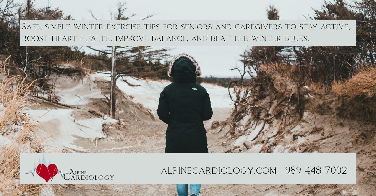 Safe, simple winter exercise tips for seniors and caregivers to stay active, boost heart health, improve balance, and beat the winter blues.