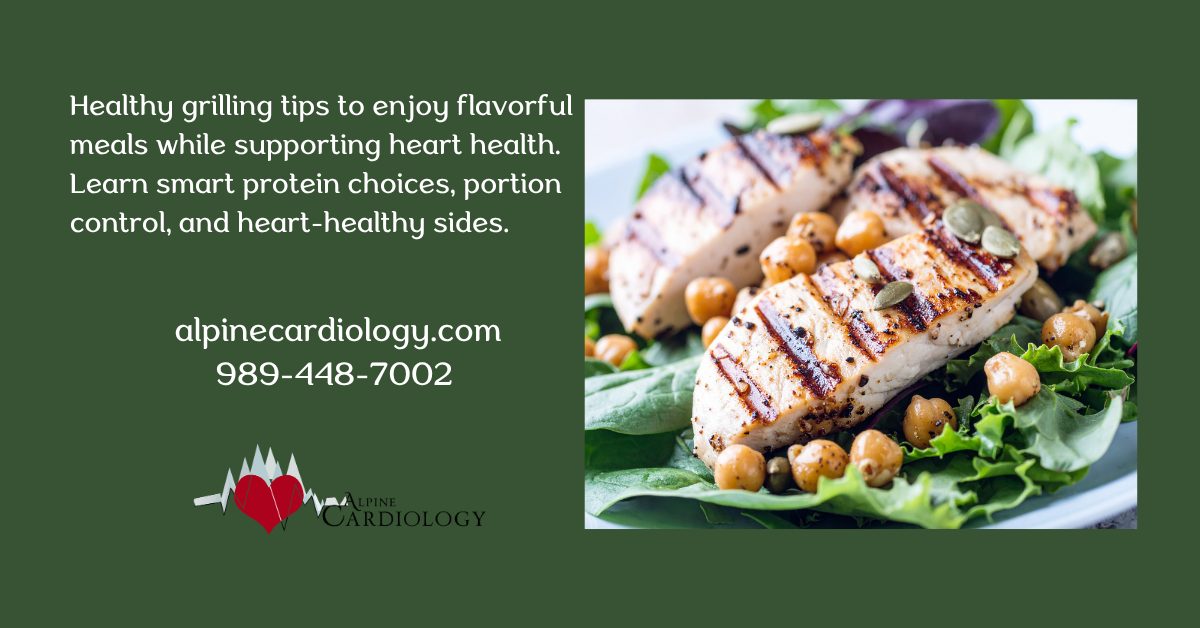 Healthy grilling tips to enjoy flavorful meals while supporting heart health. Learn smart protein choices, portion control, and heart-healthy sides.